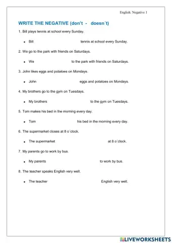 The negative and the interrogative