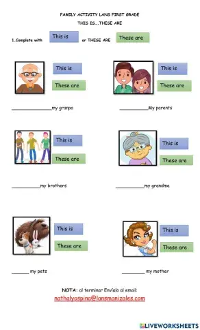 This Is These are 1st grade