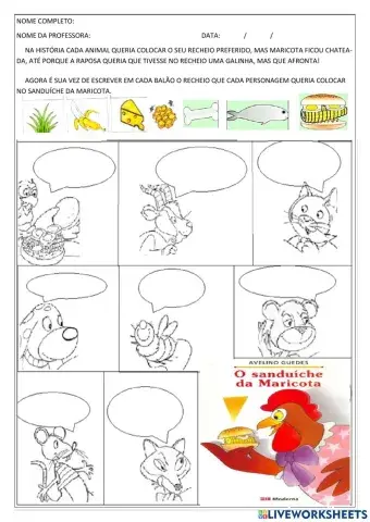 O sanduíche da Maricota