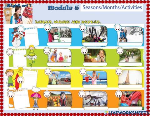 Seasons, weather, clothes