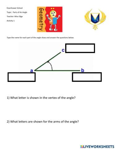 Part of the angle