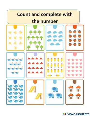 Numbers from 1 to 20