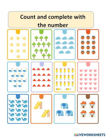 Numbers from 1 to 20