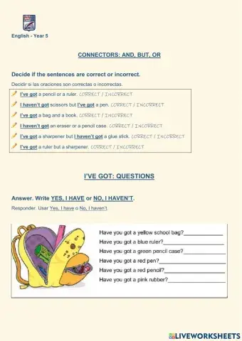 Have got and connectors