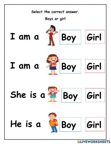 Boys and girl