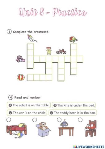 Unit 8 - Toys and Prepositions
