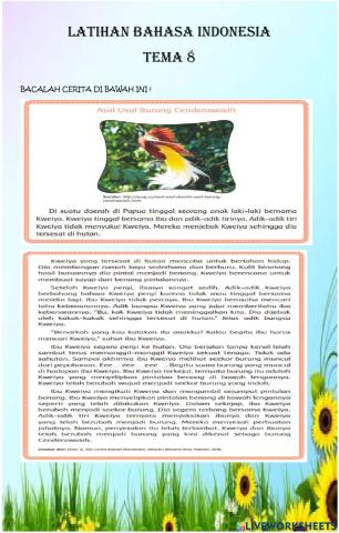 Tema 8 : daerah tempat tinggalku