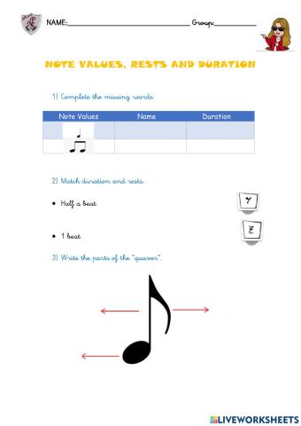 Note values 2º