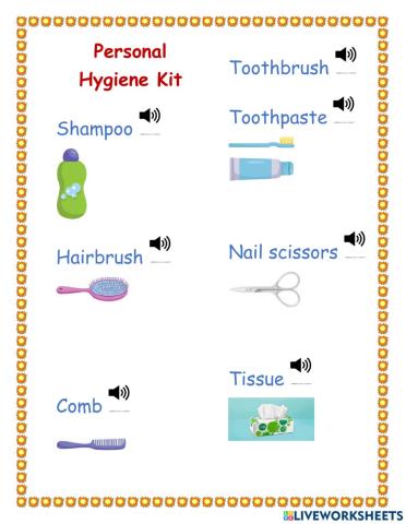 Personal hygiene kit