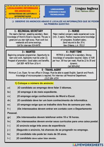 Avaliação diagnóstica