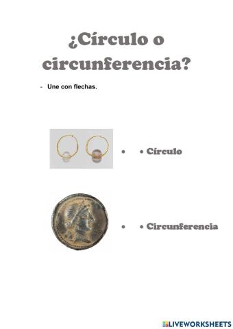 ¿Círculo o circunferencia?
