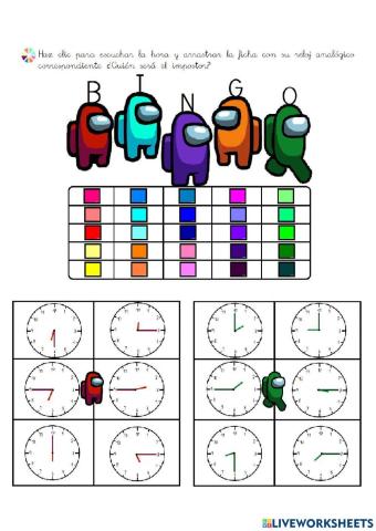 Bingo among us (horas)