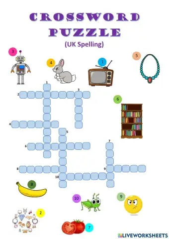 Crossword Puzzle - UK spelling