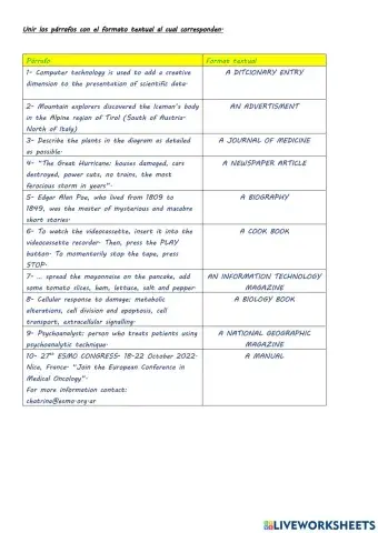 Reconocer sentido general