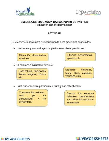 Patrimonio cultural y natural