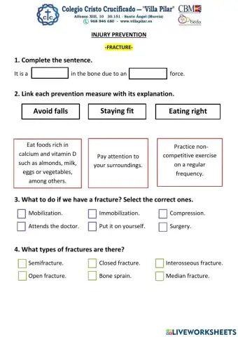 Injury prevention - Fracture