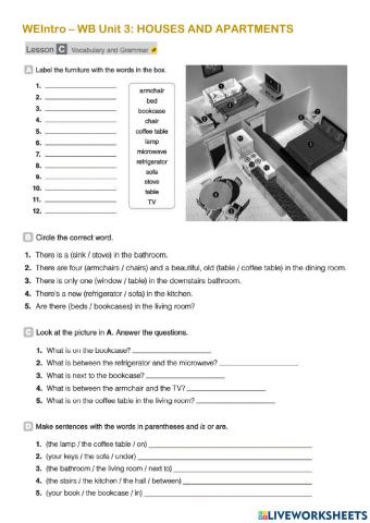 A house and an apartment