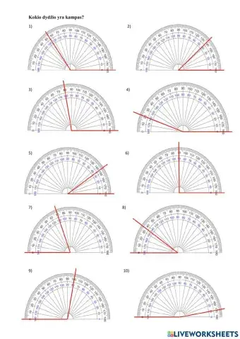5 kl. - Kokio dydžio yra kampas?