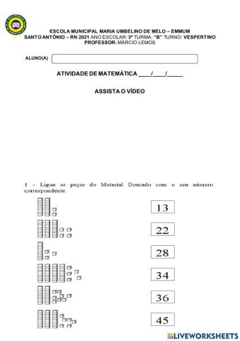 Atividade de matemática
