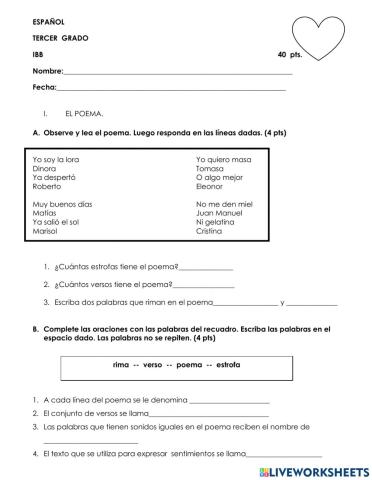 Examen español 3 ibb