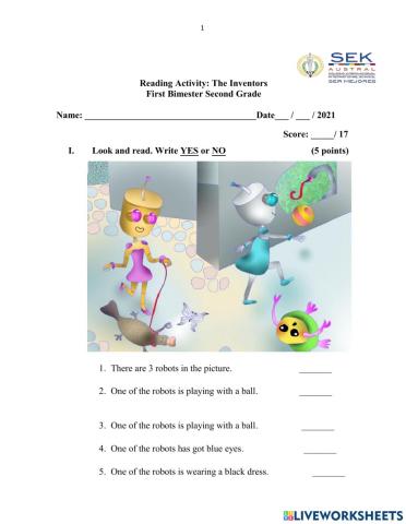 Reading Activity: The inventors