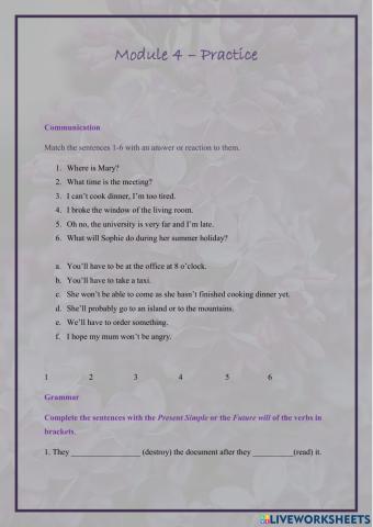 Module 4. Practice
