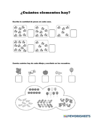 ¿Cuántos hay? Contar de 6 a 10