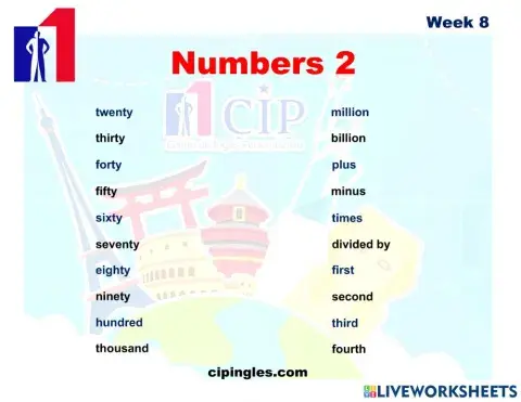 KIDS Vocabulary exam week 8