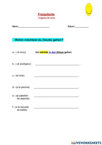 Wohin möchtest du gehen?