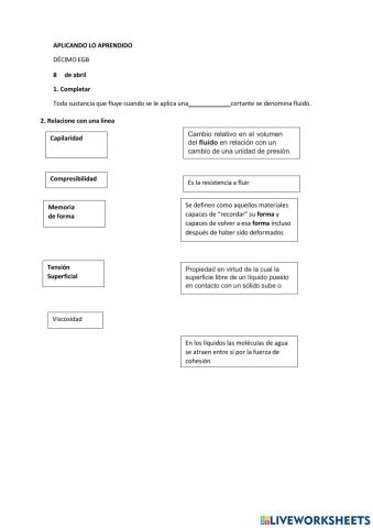 Aplicando lo Aprendido 10EGB