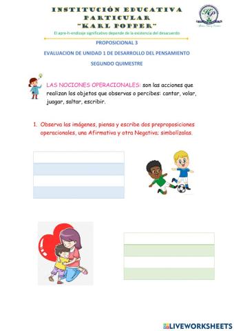 Evaluación de Desarrollo del Pensamiento