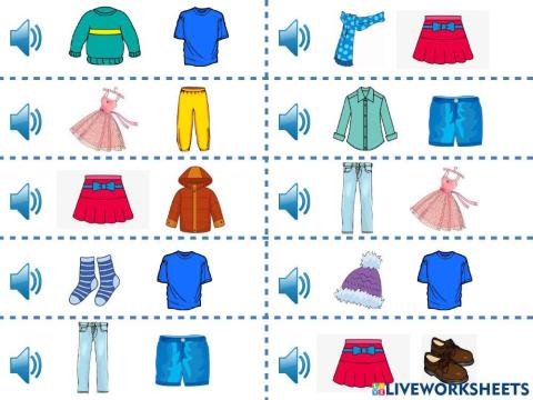 Clothes in hot or cold weather