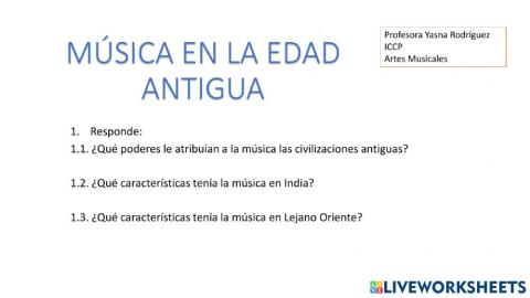 Música en la edad antigua
