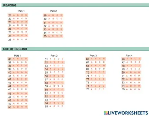ESB C2 PT 12 - Reading - Use of English 