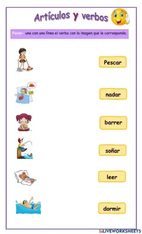 Los artículos y verbos