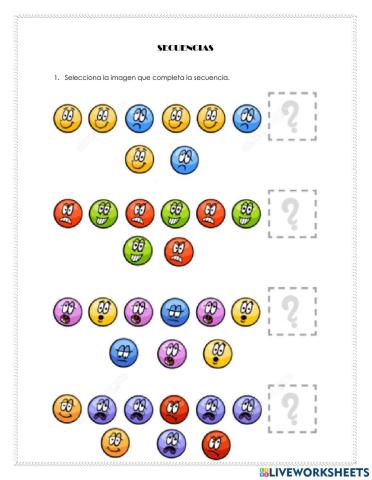 Secuencia de Figuras geométricas