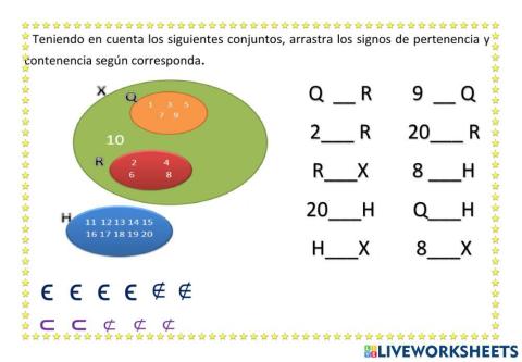 Pertenencia y contenencia