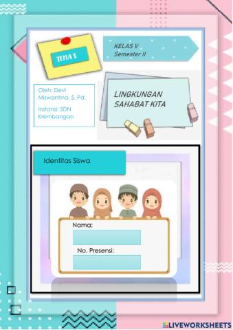 LKPD Kelas V Tema 8. Siklus Air