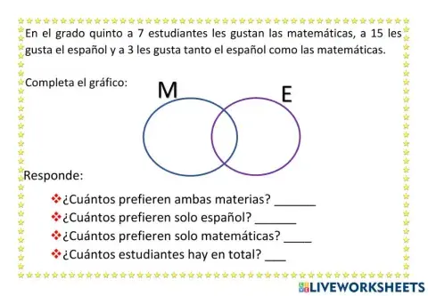 Problemas con conjuntos