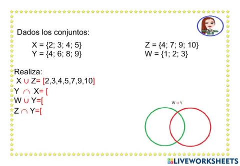 Unión  e intersección de conjuntos