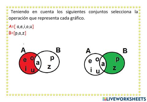DIFERENCIA DE CONJUNTOS