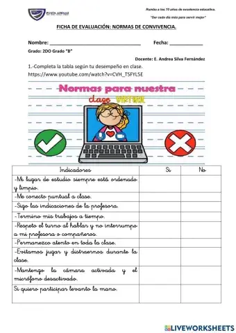 Normas de convivencia