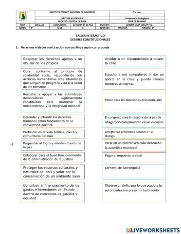 Deberes constitucionales