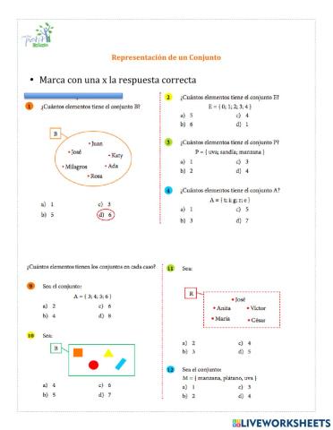 Representación de un Conjunto