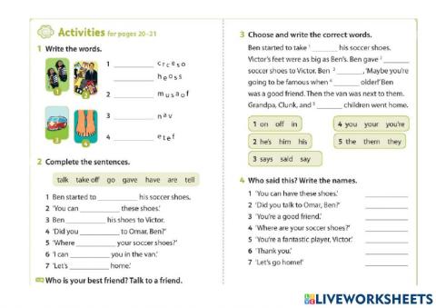 Soccer in the Street p 20-23