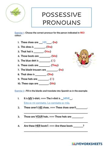 Lesson 10 - possessive pronouns