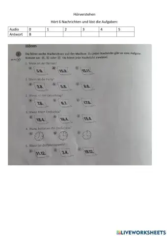 Test Kapitel 18. Beste Freunde A12