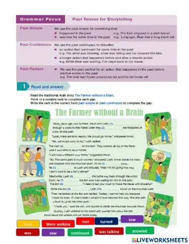 Past tense in stories