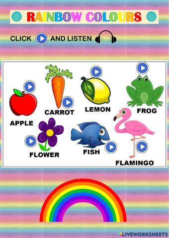 Rainbow colours listen