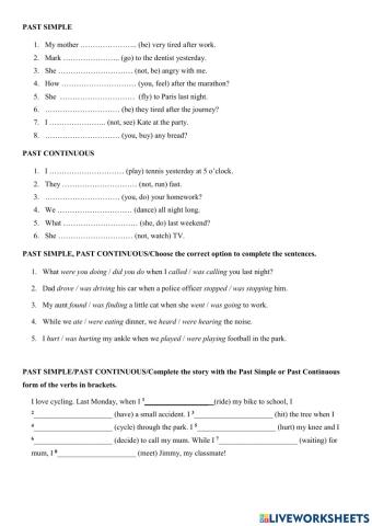 Past Simple and Past Continuous